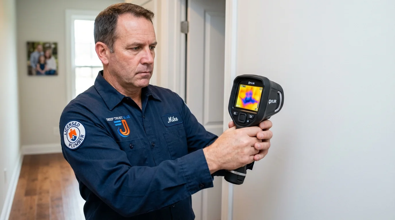 Thermal imaging leak detection by Johns Plumbing LLC in Colquitt